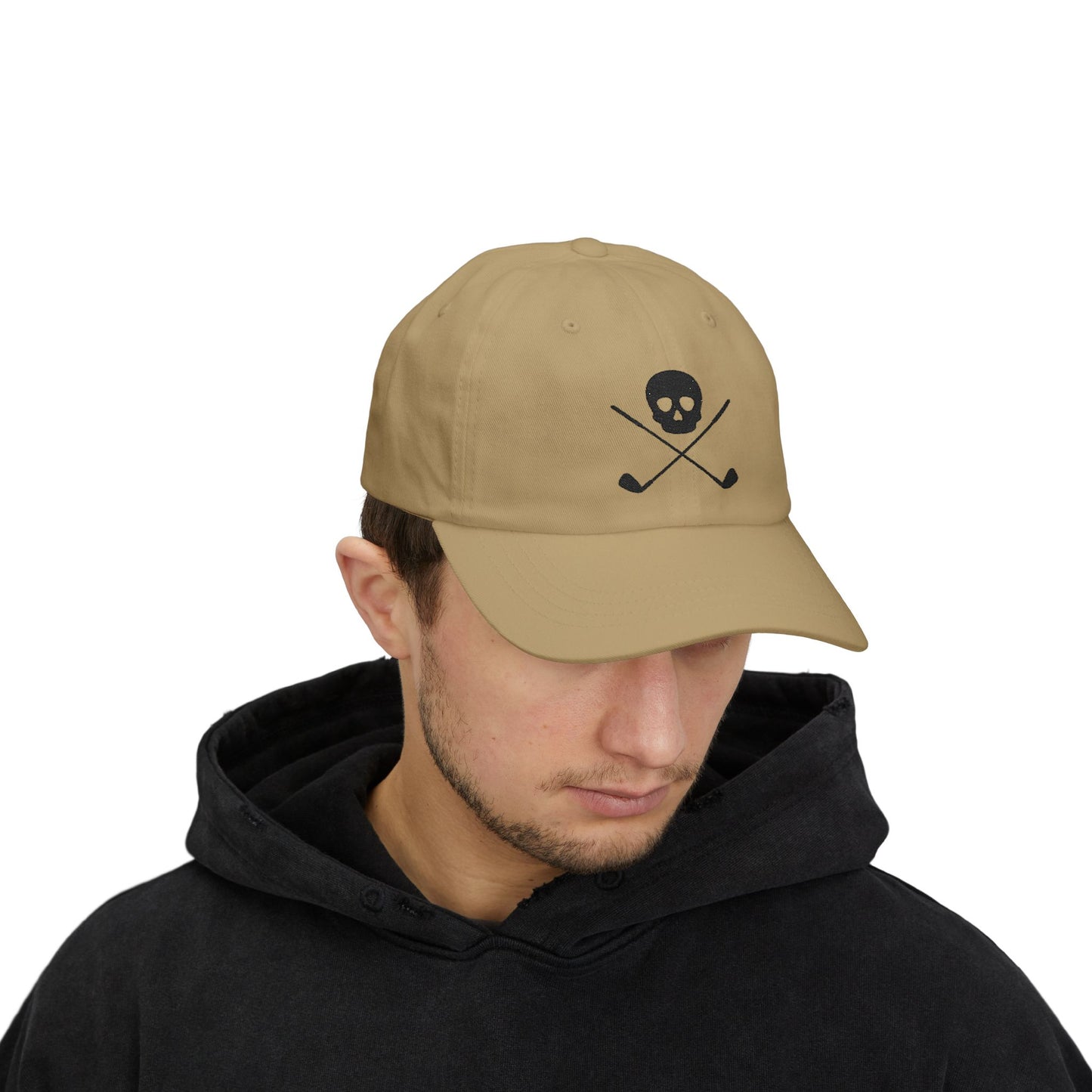 SKULL GOLF Dad Hat Embroidered