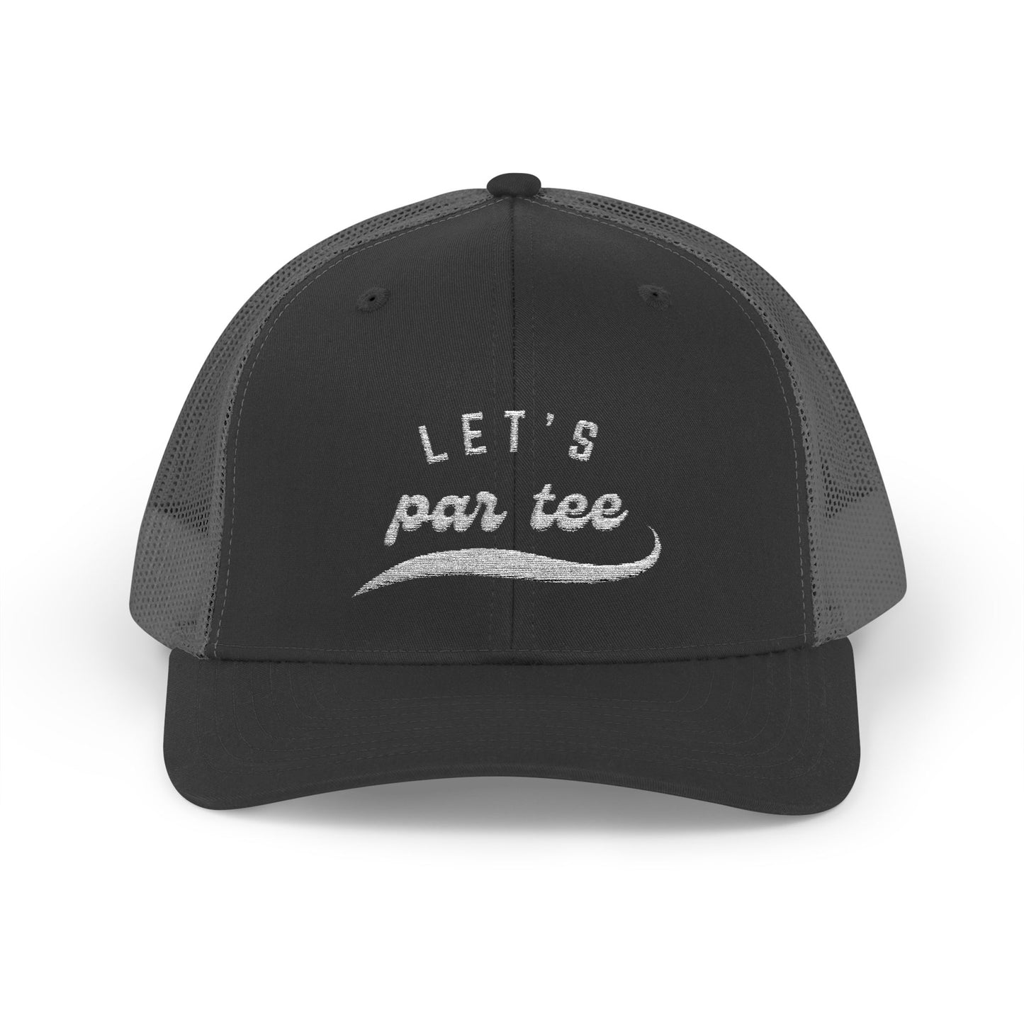 Let's Par Tee Snapback Trucker Cap Embroidered