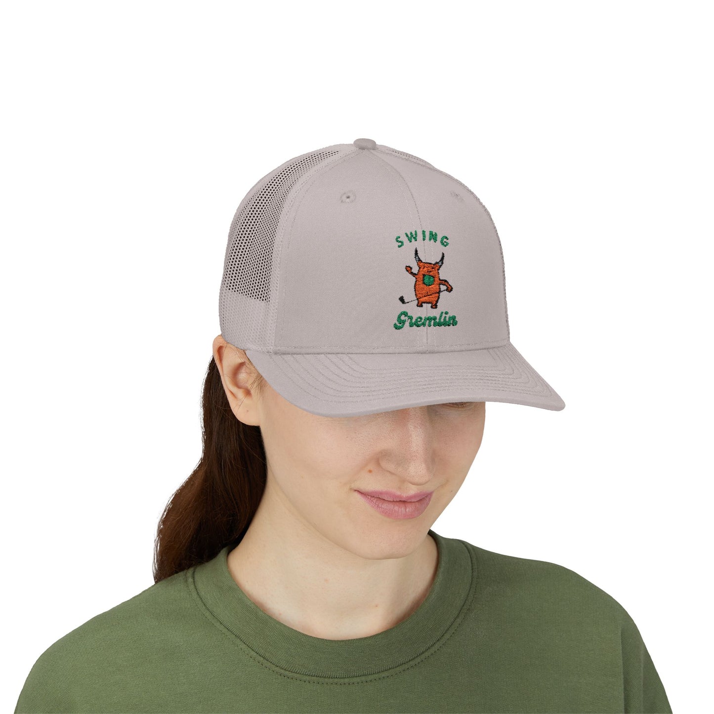 GREMLIN GOLFER Snapback Trucker Cap Embroidered