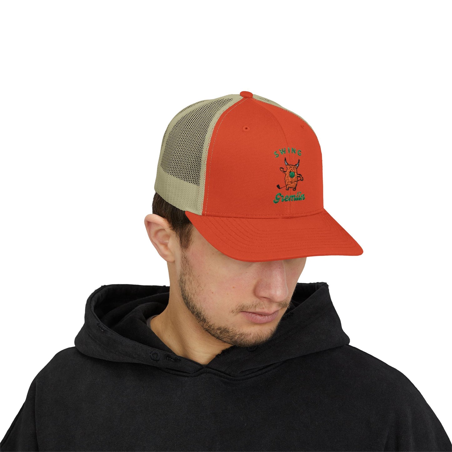 GREMLIN GOLFER Snapback Trucker Cap Embroidered