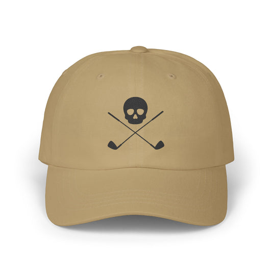 SKULL GOLF Dad Hat Embroidered