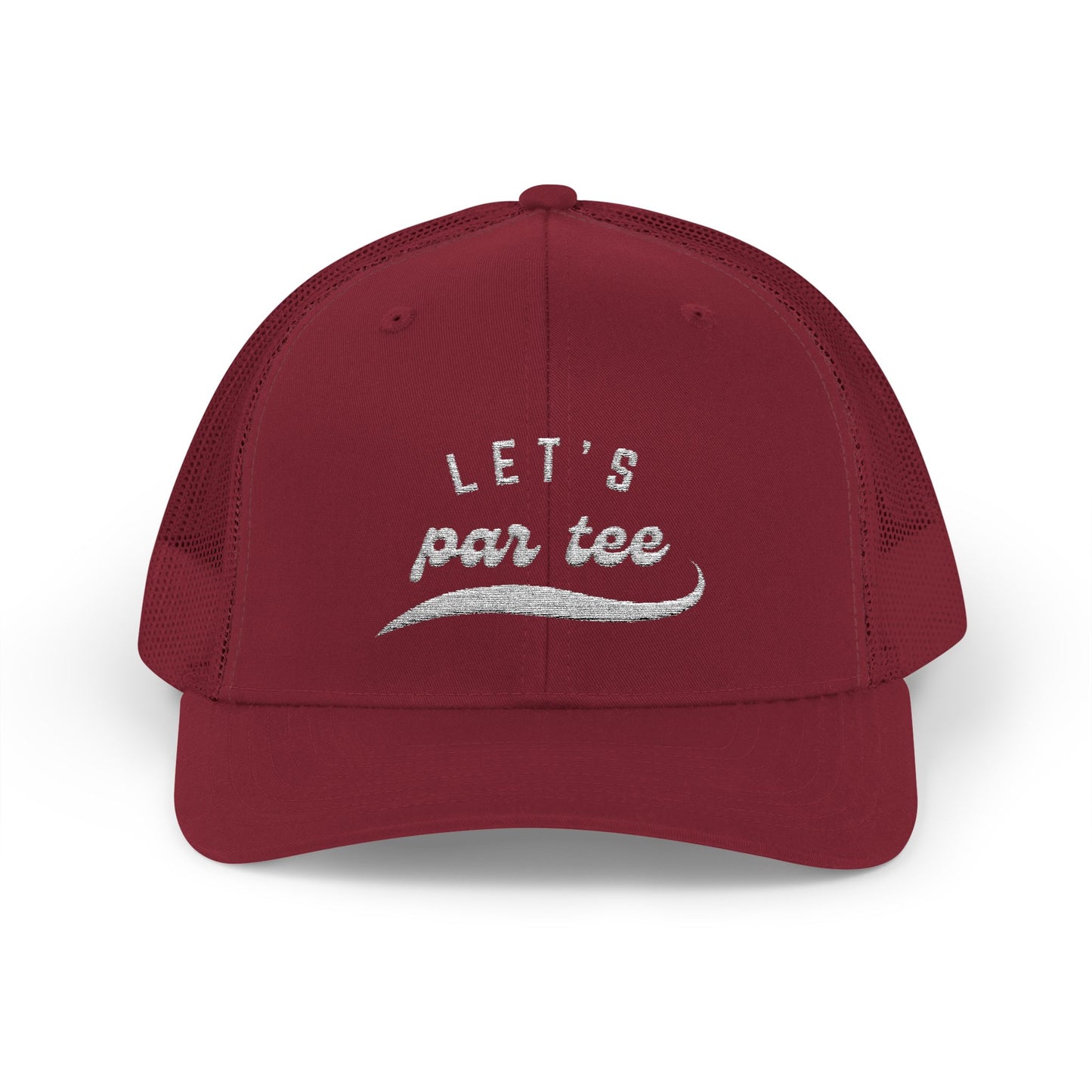Let's Par Tee Snapback Trucker Cap Embroidered