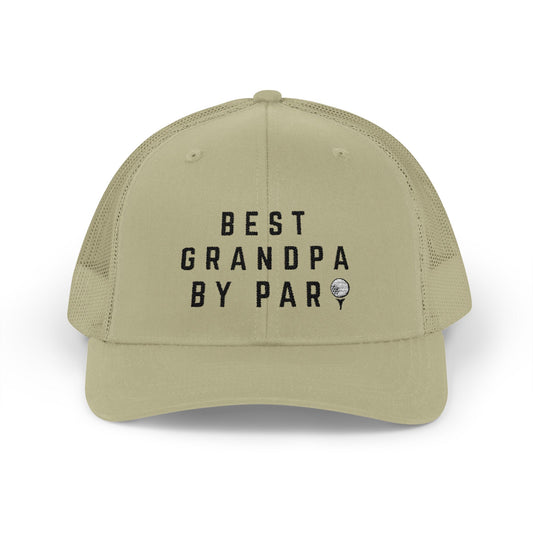 Best Grandpa by Par - Snapback Trucker Cap embroidered