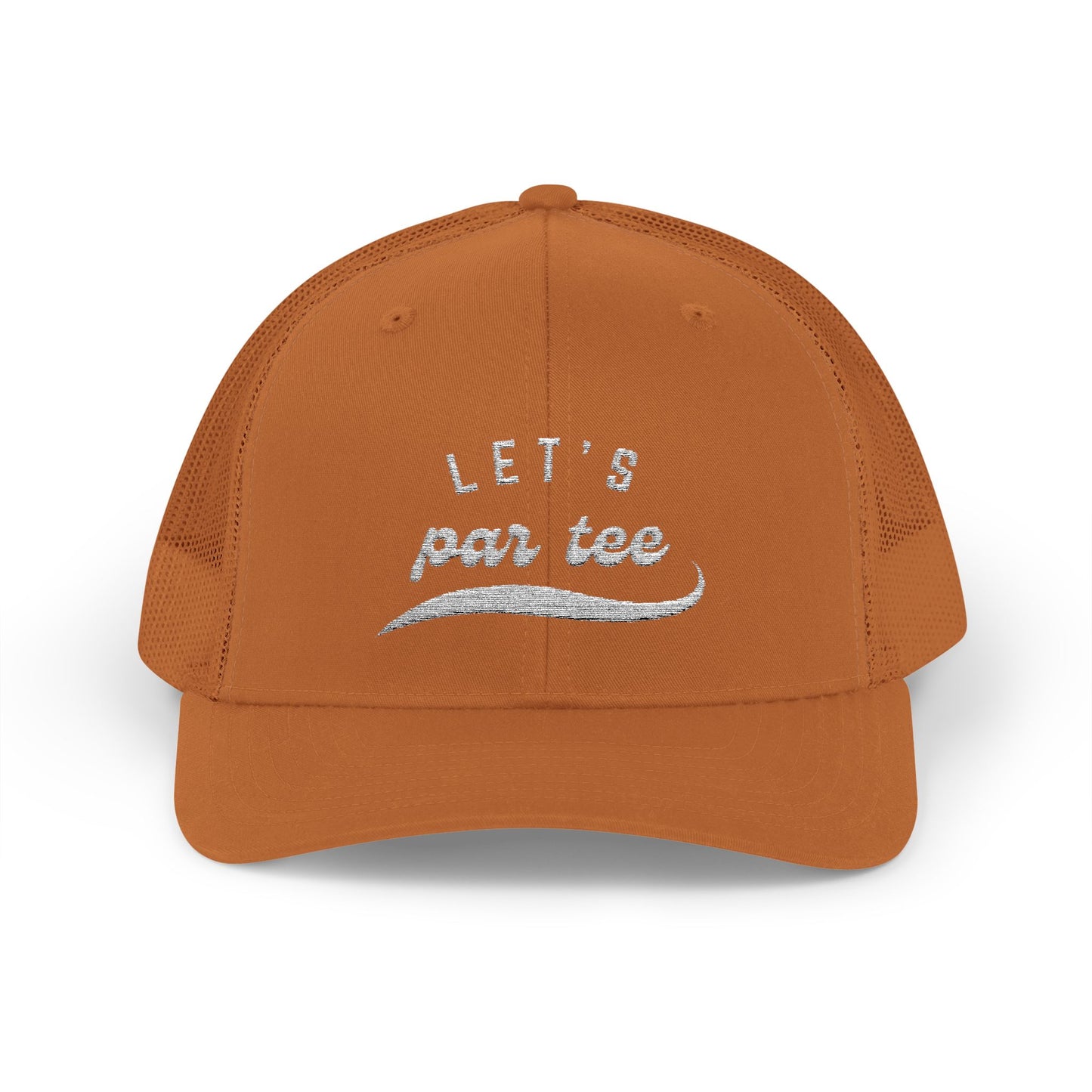 Let's Par Tee Snapback Trucker Cap Embroidered