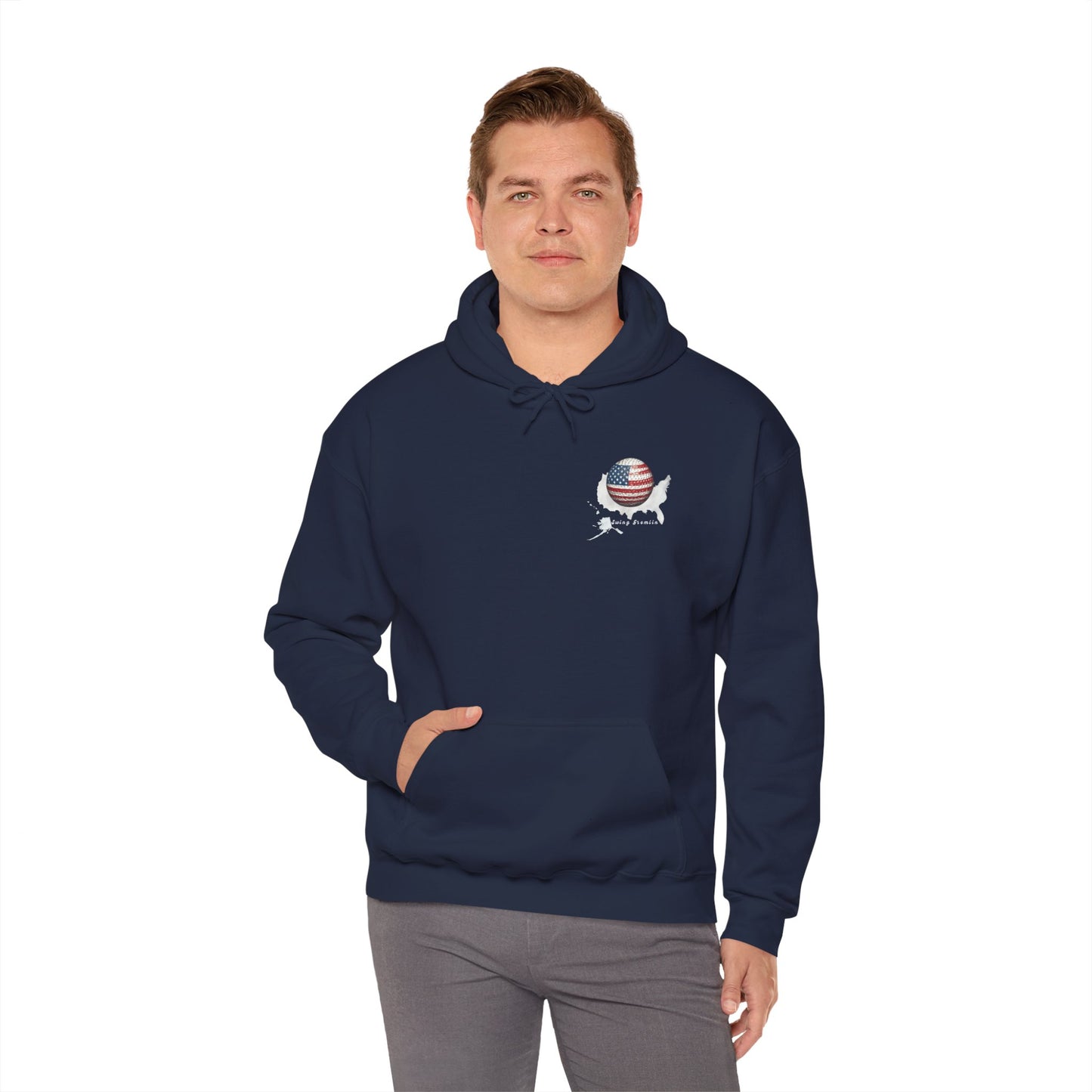 USA FLAG Golf Hooded Sweatshirt