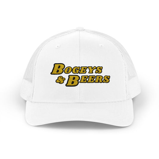 Bogeys & Beers Snapback Trucker Cap Embroidered
