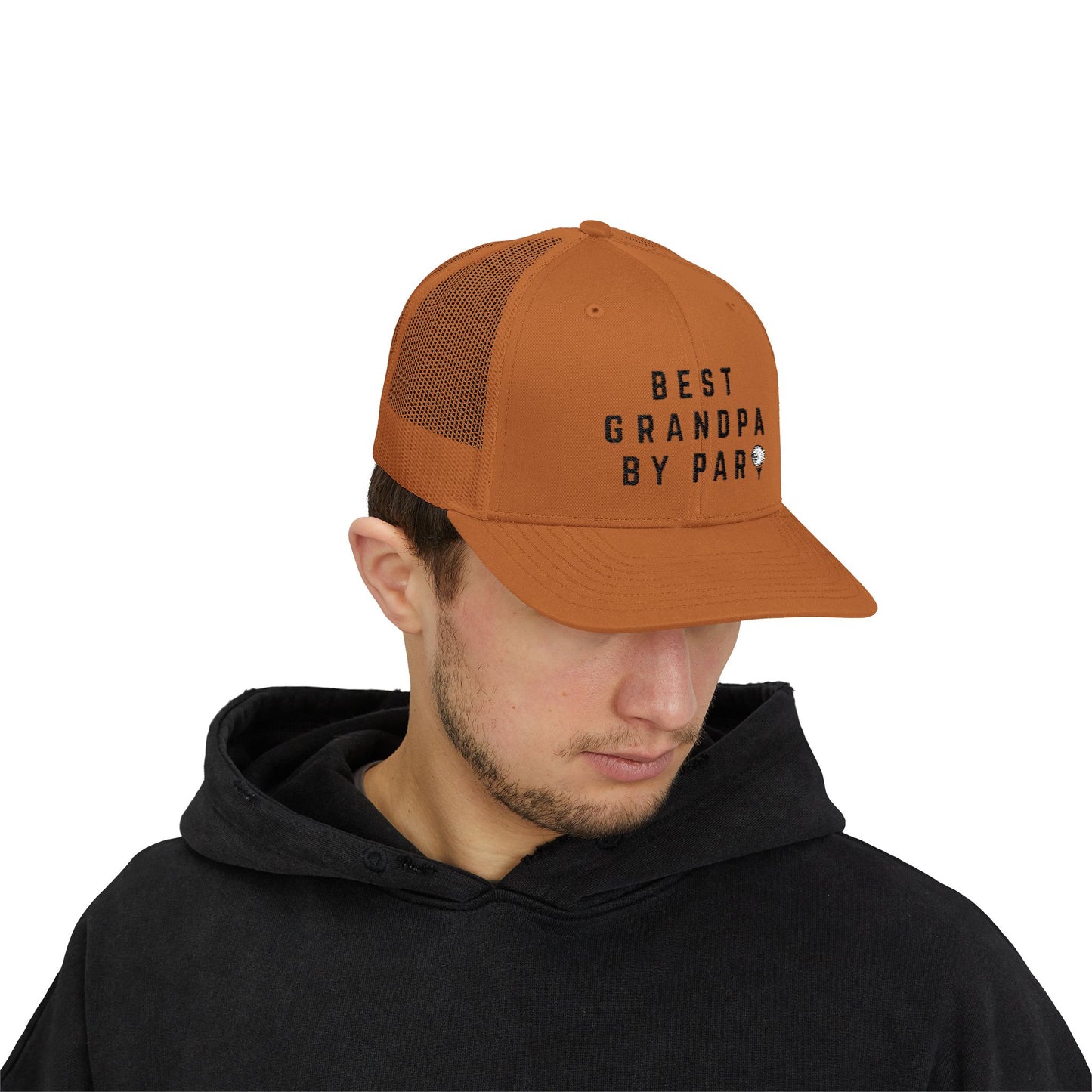 Best Grandpa by Par - Snapback Trucker Cap embroidered