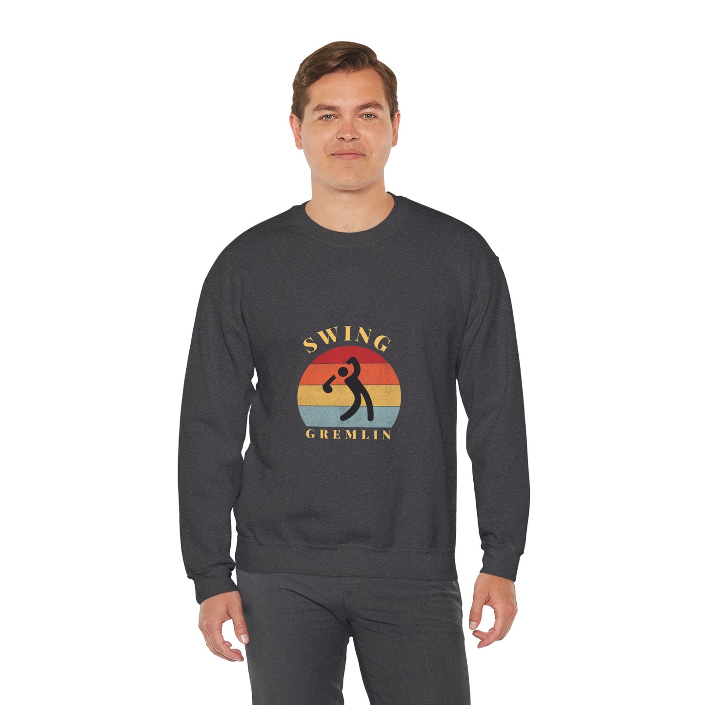 Retro Golfer Swing Gremlin  Sweatshirt