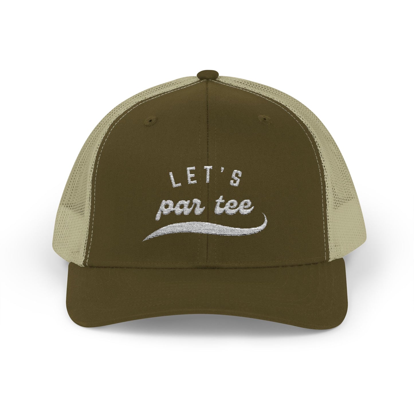 Let's Par Tee Snapback Trucker Cap Embroidered