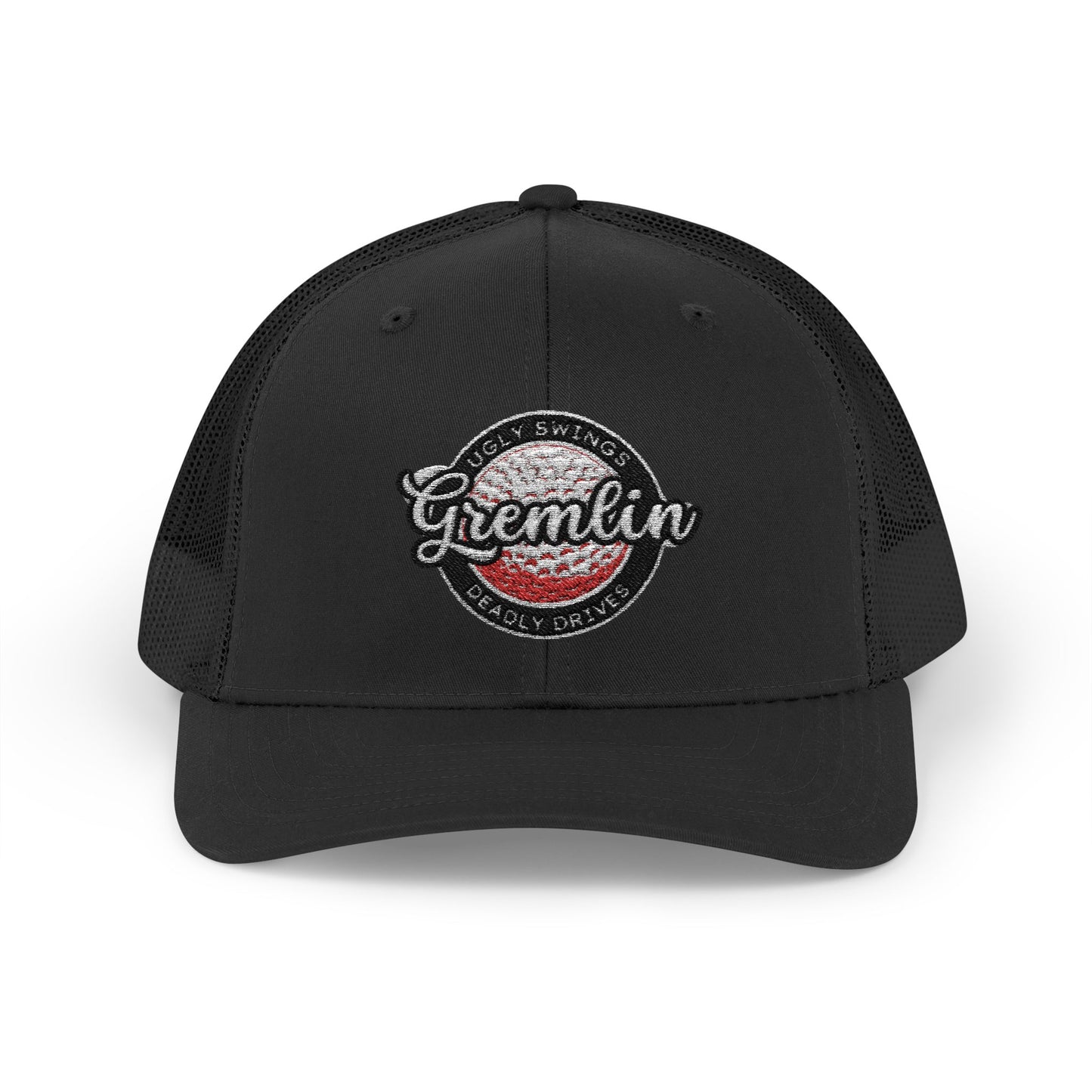 GREMLIN Ugly Swings, Deadly Drives Snapback Trucker Cap Embroidered