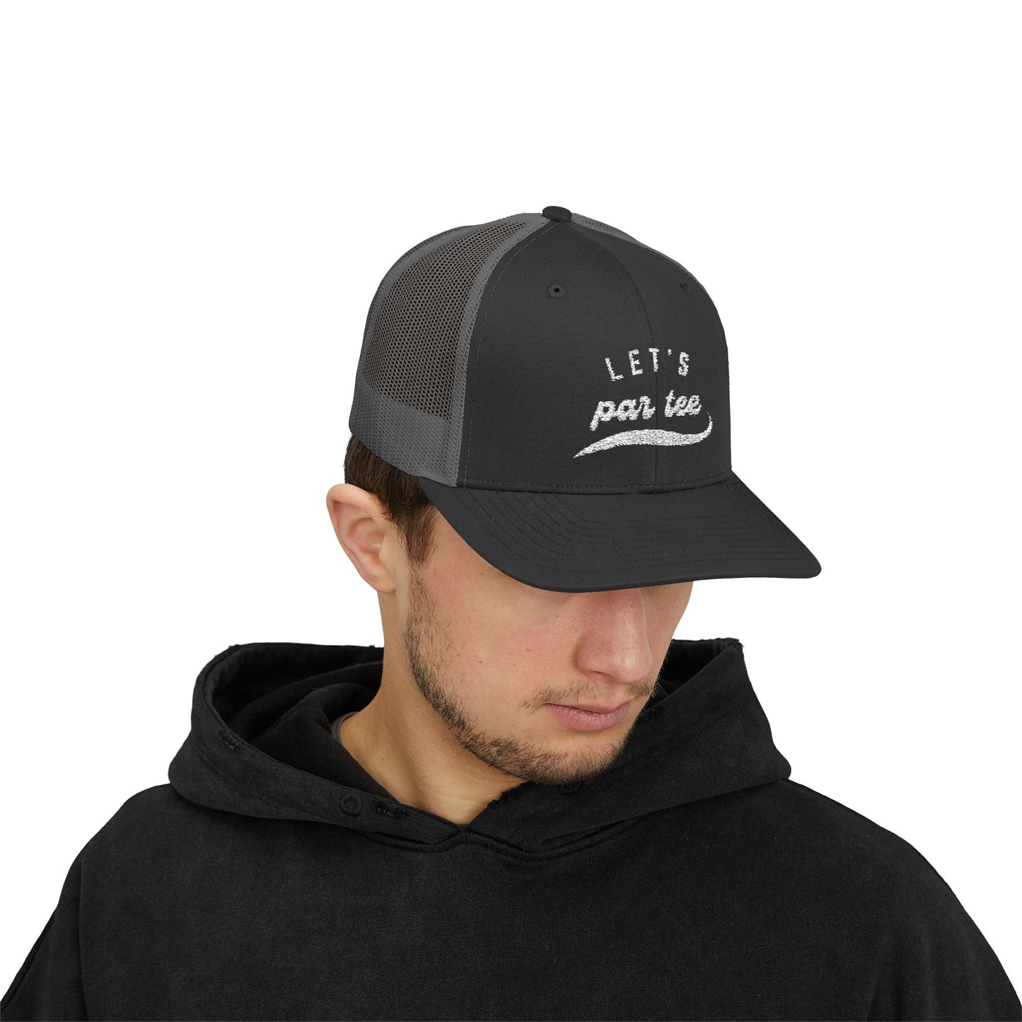 Let's Par Tee Snapback Trucker Cap Embroidered