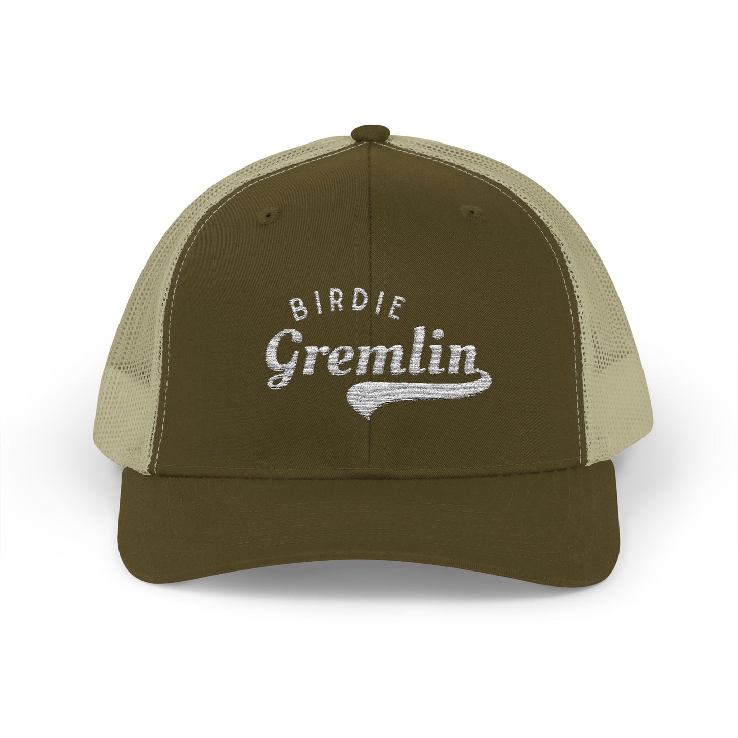 Birdie Gremlin Snapback Trucker Cap Embroidered