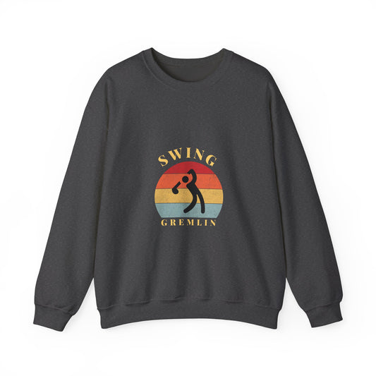 Retro Golfer Swing Gremlin  Sweatshirt