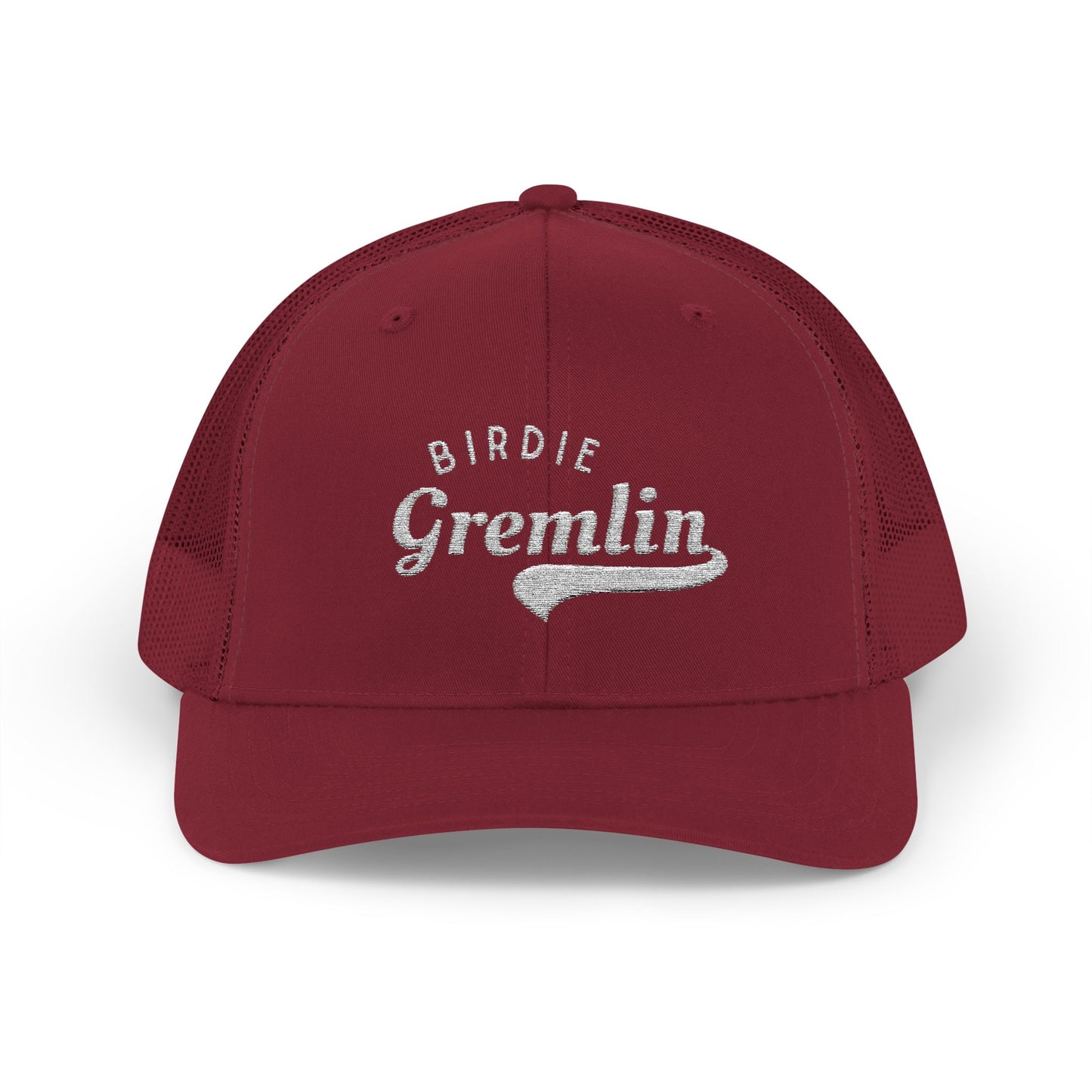 Birdie Gremlin Snapback Trucker Cap Embroidered