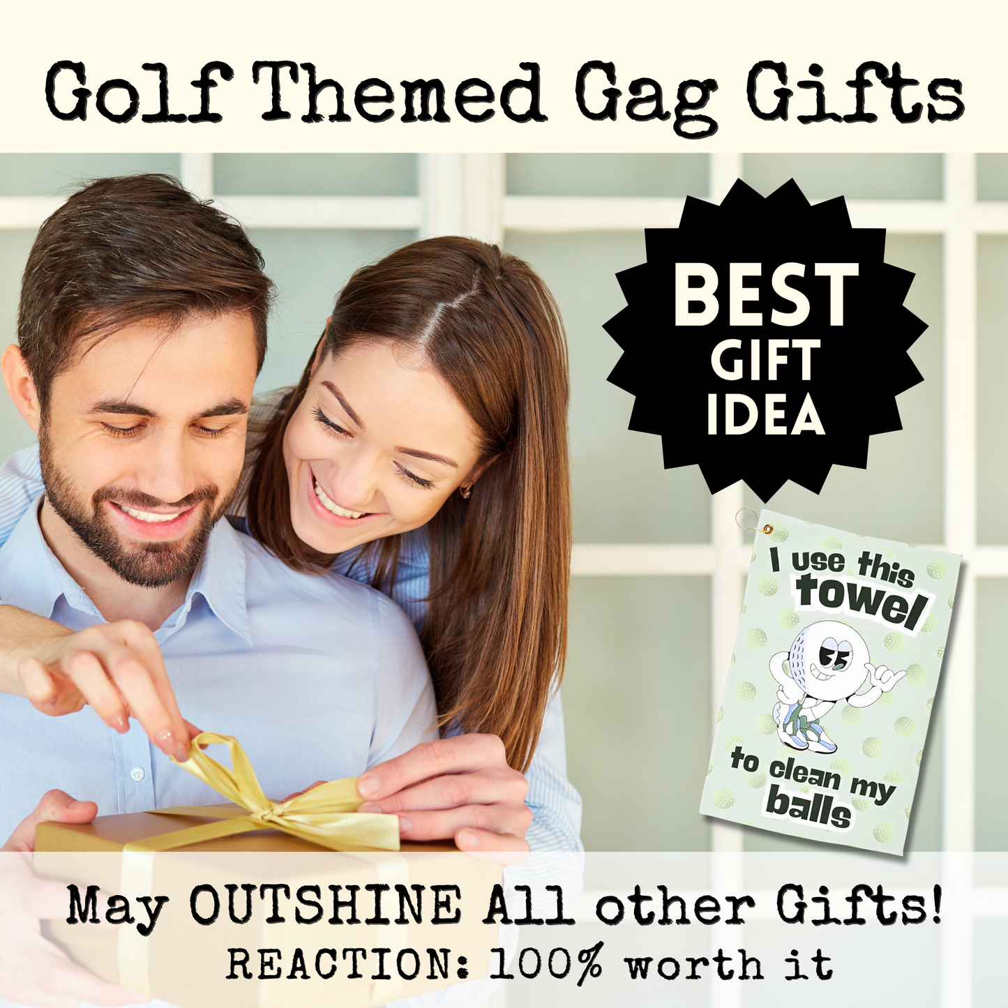 Clean Balls Golf Towel