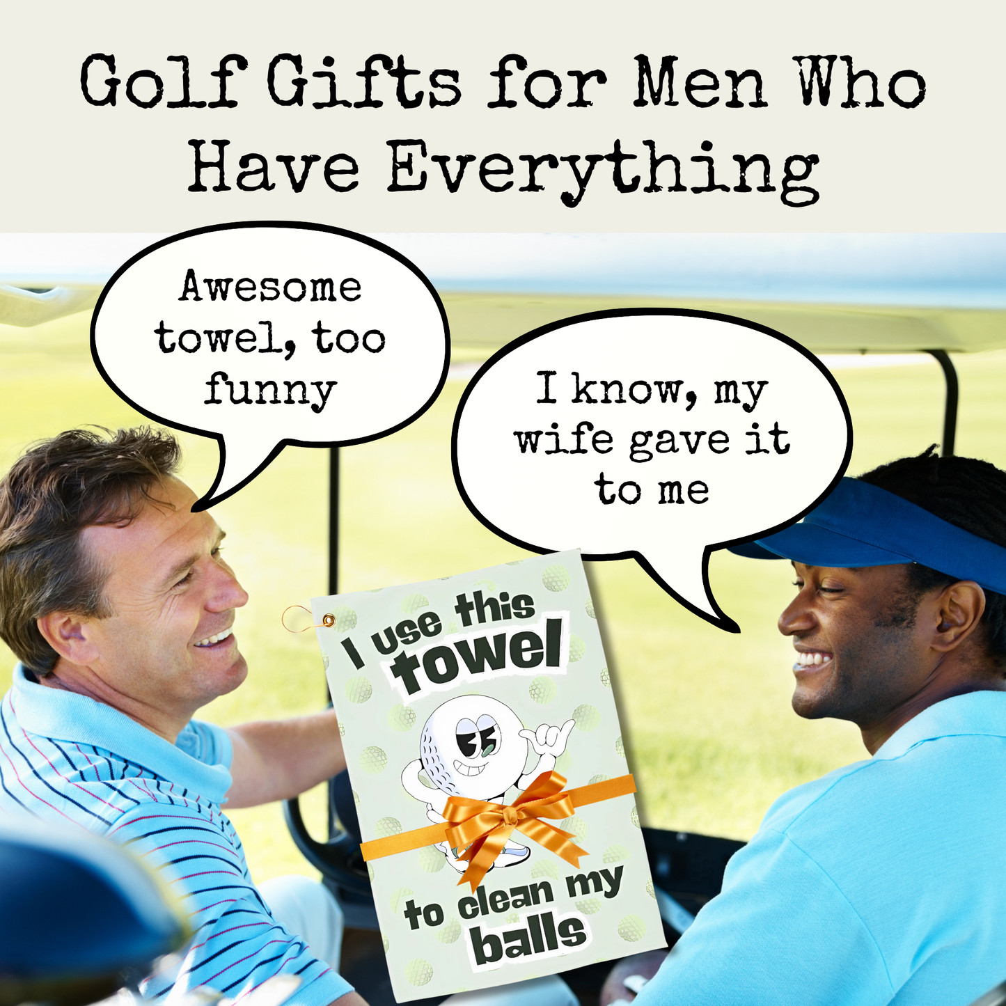 Clean Balls Golf Towel