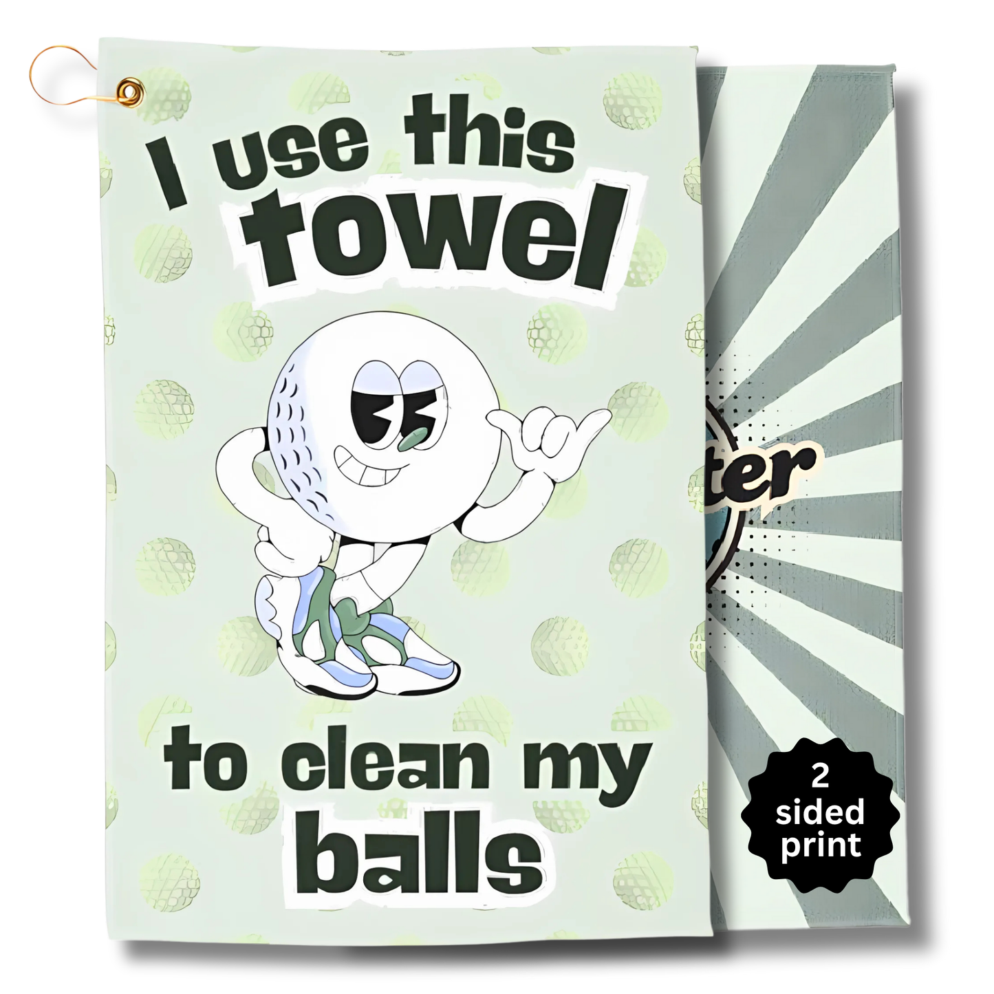 Clean Balls Golf Towel