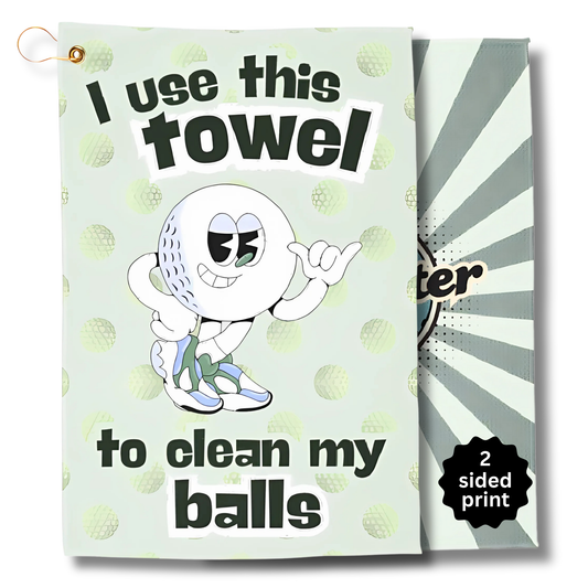 Clean Balls Golf Towel