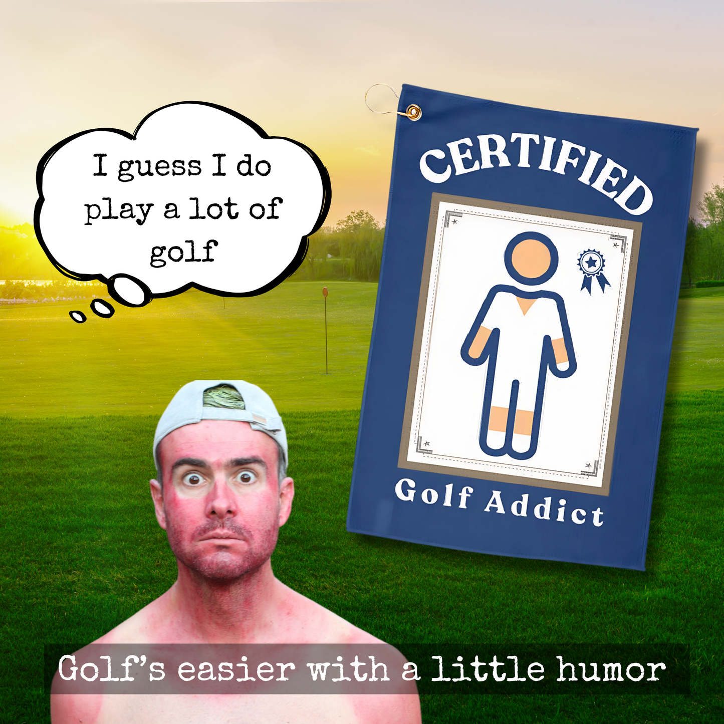 Golf Tan Lines Towel